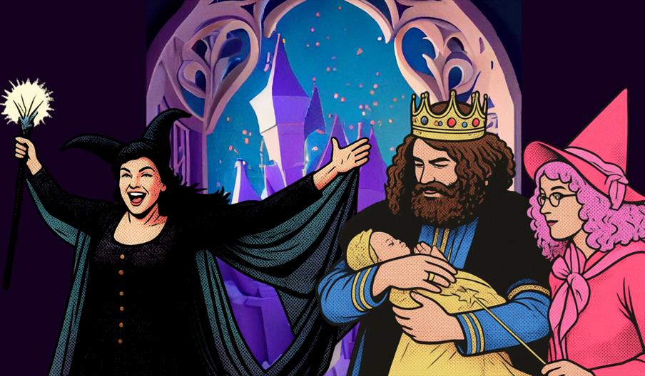 Pantomime characters in Sleeping Beauty
