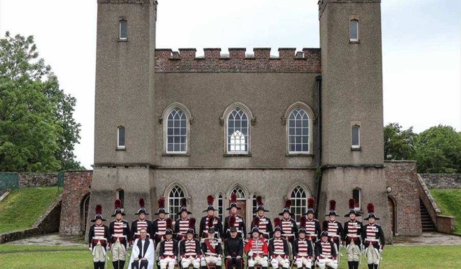 Hillsborough Fort Guard outside Fort in Hillsborough Park