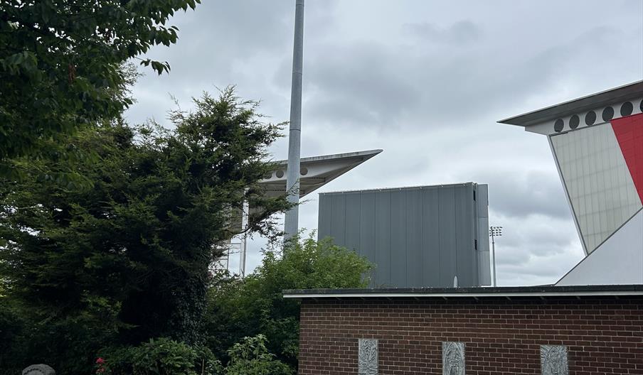 Outside Affidea stadium