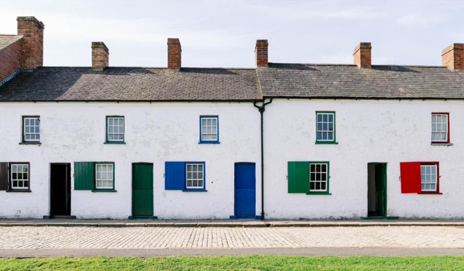 Explore the history of the Tea Lane Houses at the Ulster Folk Museum.