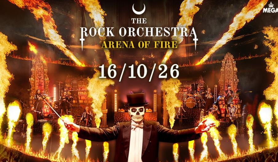 The Rock Orchestra promotional image for event at The SSE Arena, Belfast.