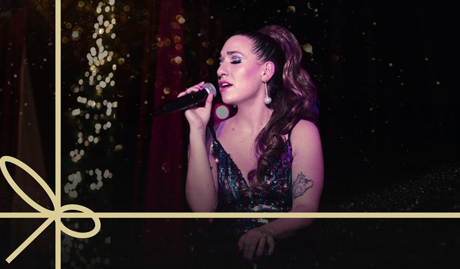 rosie Barry on stage at Cabaret