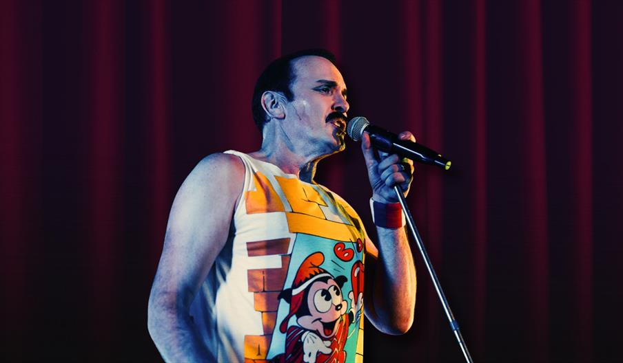 man on stage