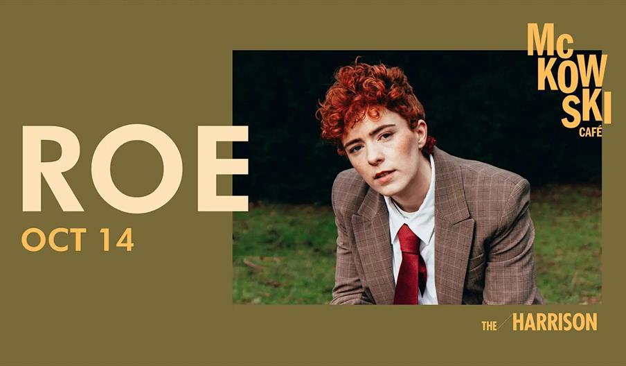 Promotional image for ROE performing at The Harrison, Belfast, on 14 October.