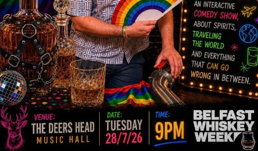 A lively crowd enjoying a night out at Belfast Whiskey Week