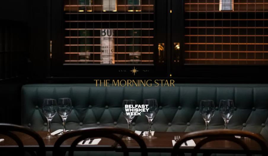 Whiskey and small plates served at a Belfast Whiskey Week lunch
