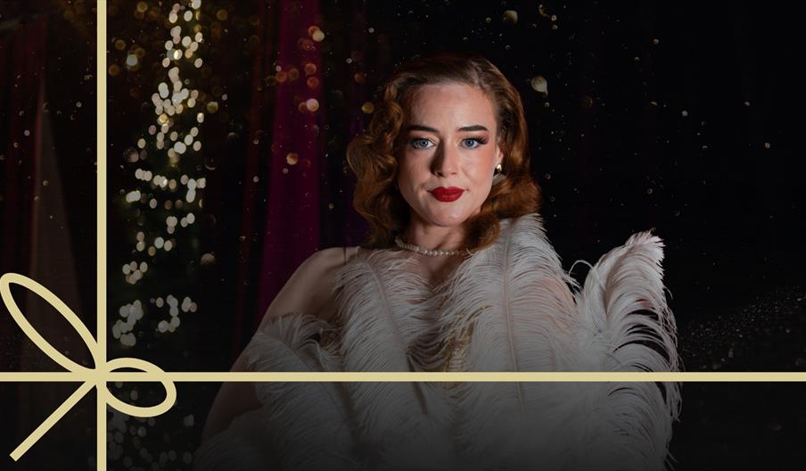 burlesque dancer on cabaret stage