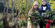 christmas wreath attendees